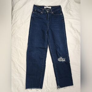 Men's Dark Blue Ripped Jeans